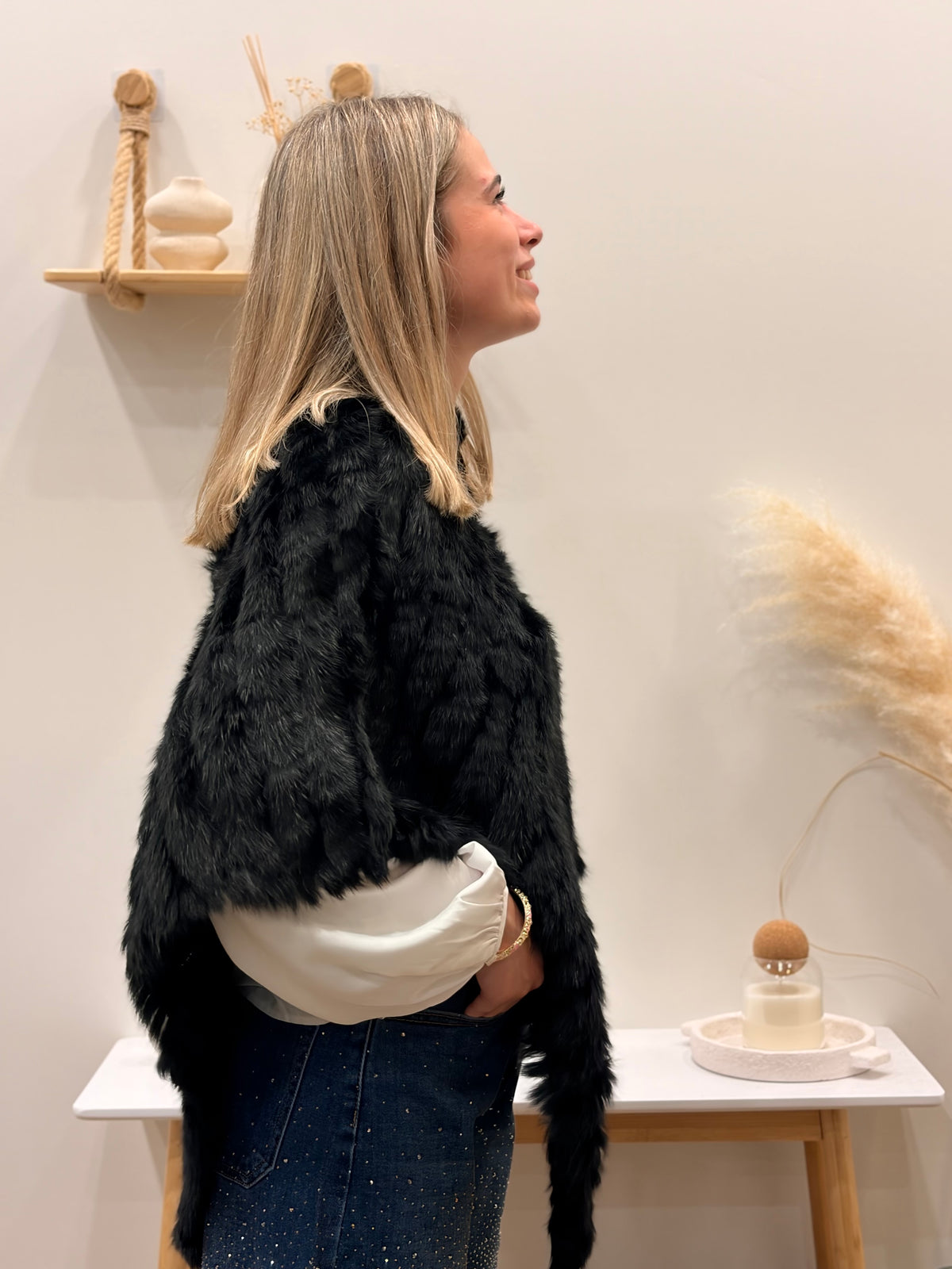 Poncho LAPIN Noir