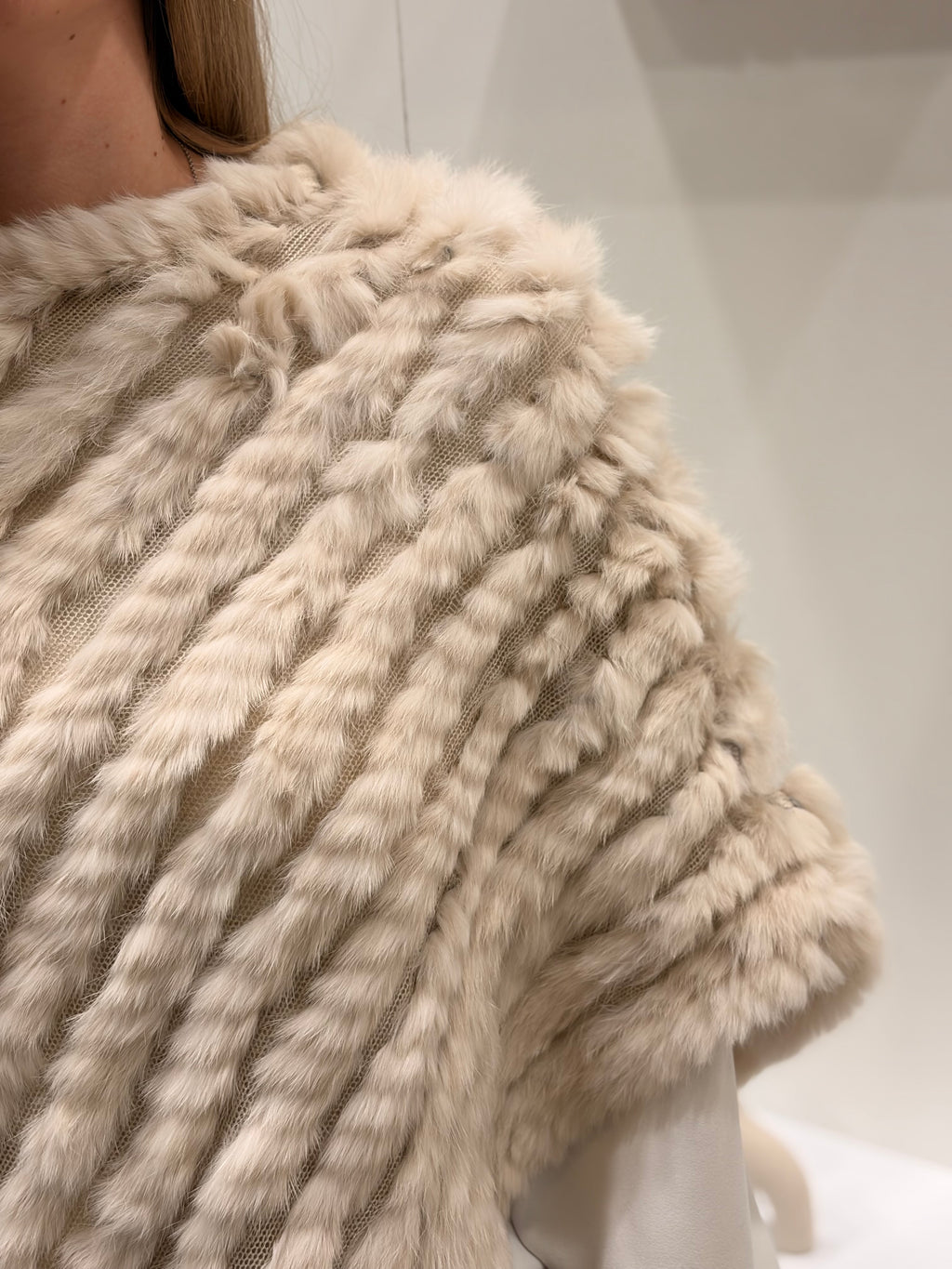 Poncho LAPIN Beige