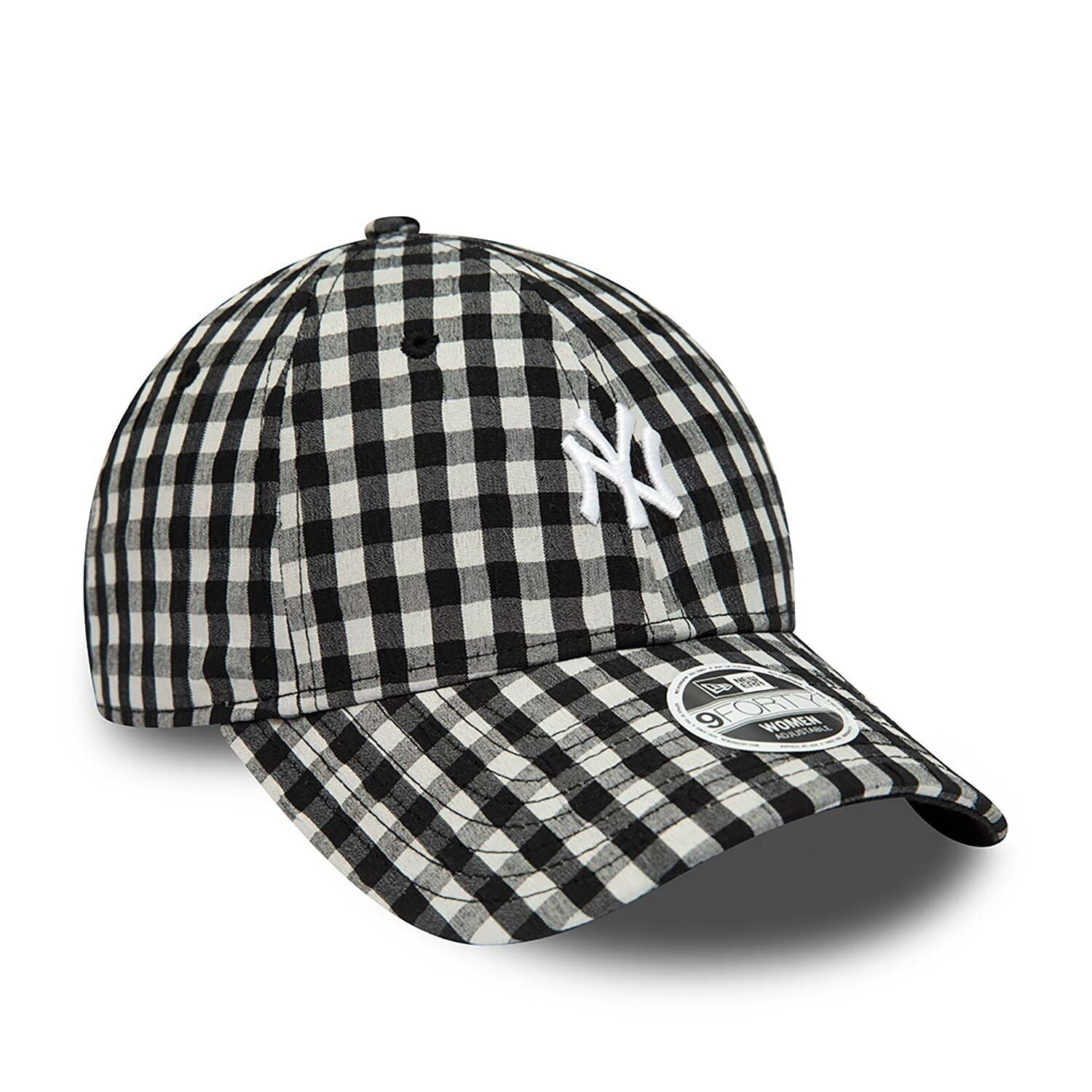 Casquette 9FORTY New York Yankees Gingham Noir