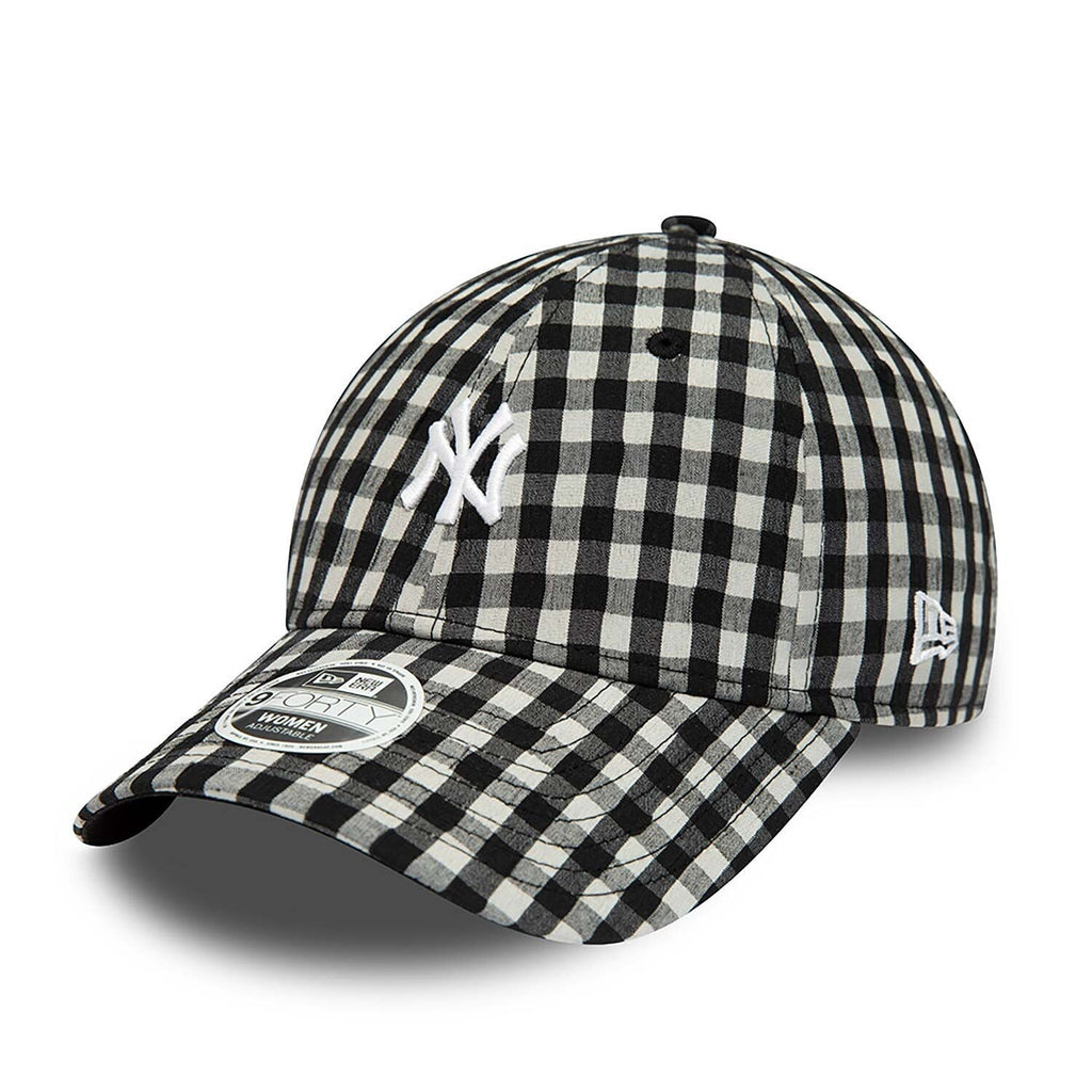Casquette 9FORTY New York Yankees Gingham Noir