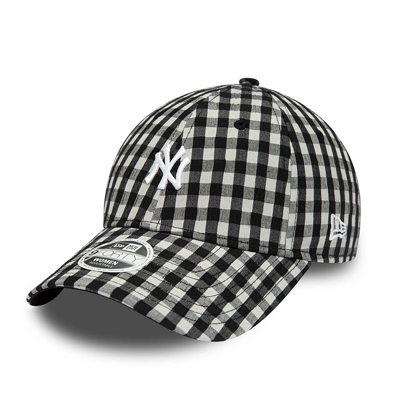 Casquette 9FORTY New York Yankees Gingham Noir
