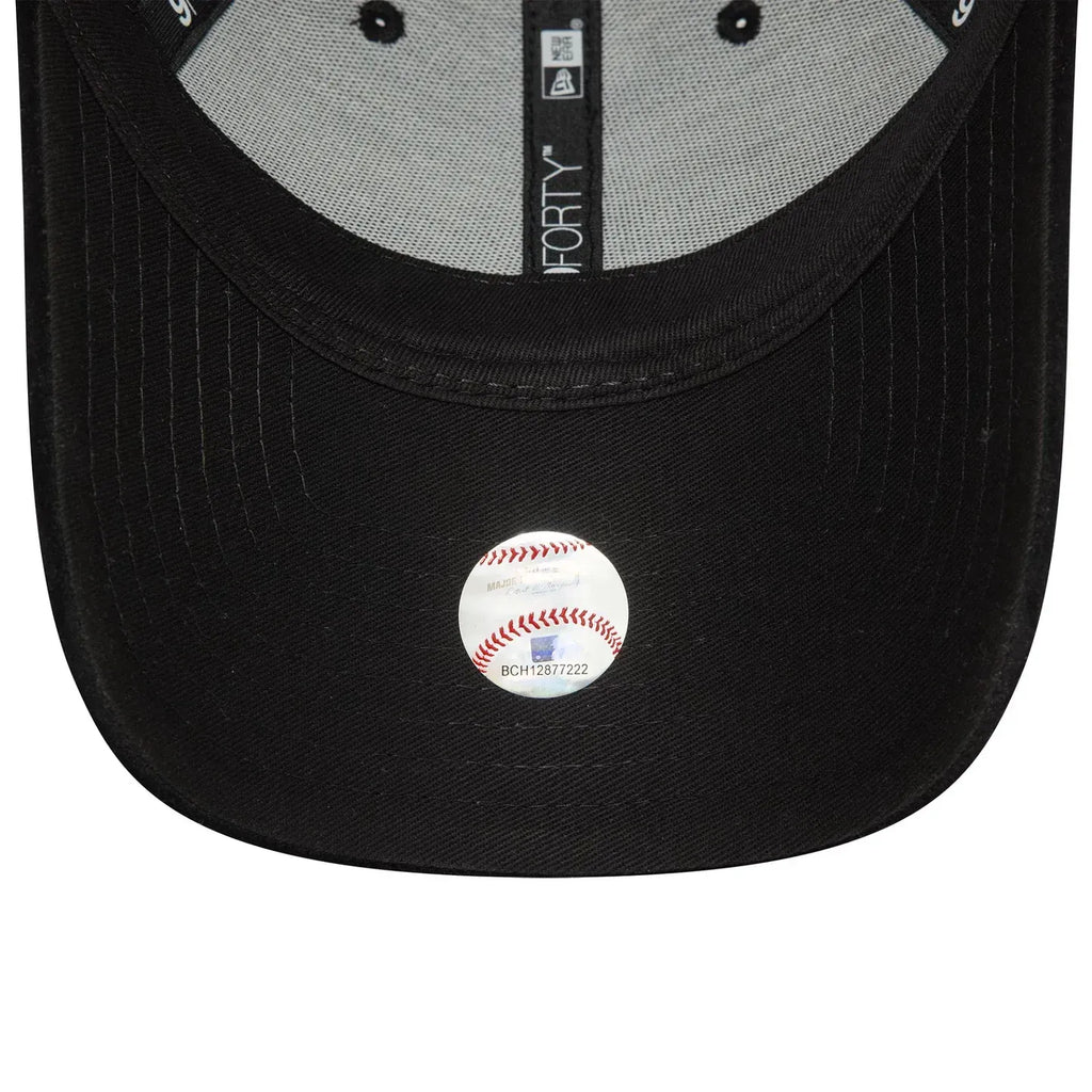Casquette 9FORTY Adjustable New York Yankees Velours Midi Noir - Femme
