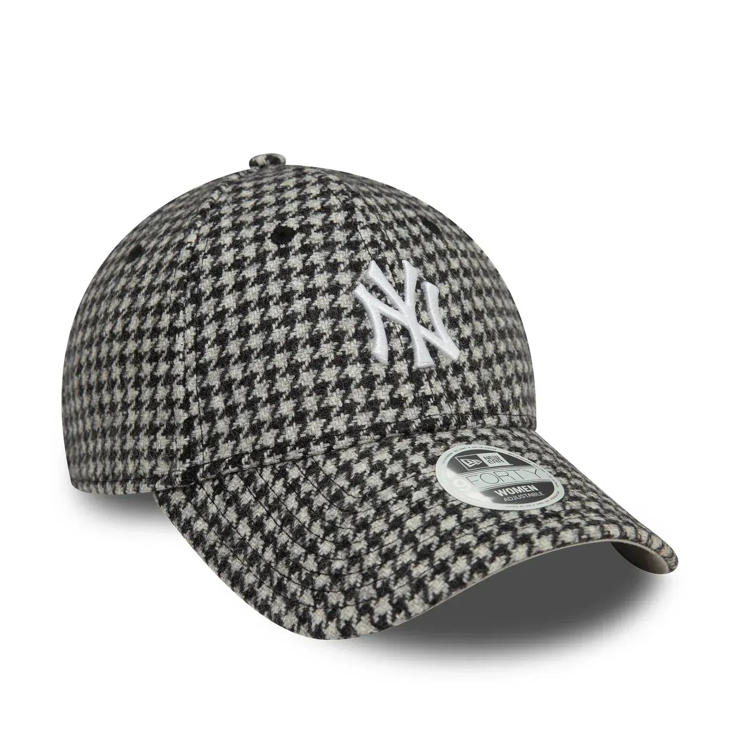 Casquette 9FORTY Adjustable New York Yankees Houndstooth Noir