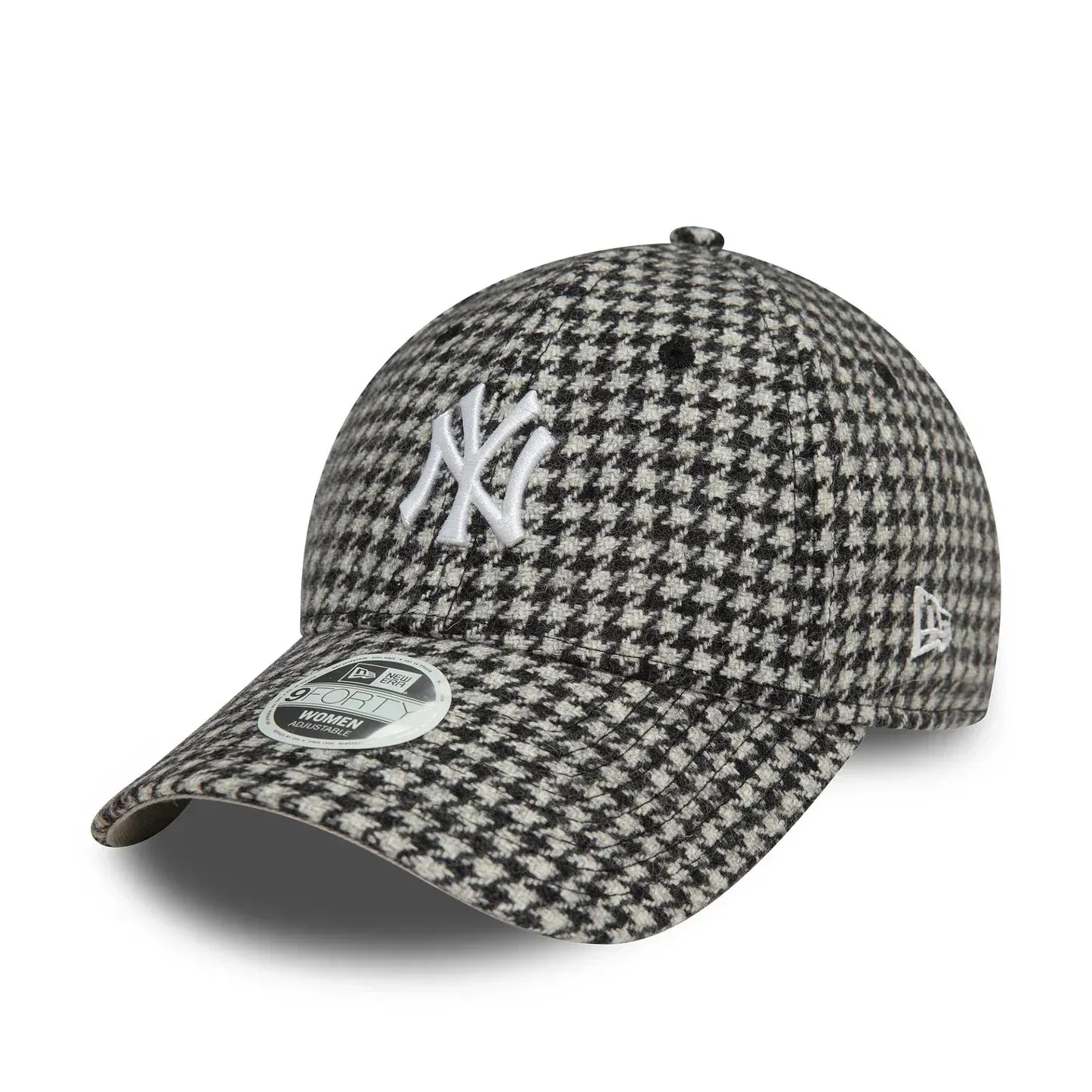 Casquette 9FORTY Adjustable New York Yankees Houndstooth Noir
