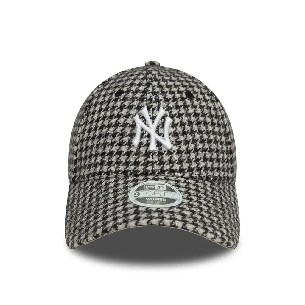 Casquette 9FORTY Adjustable New York Yankees Houndstooth Noir