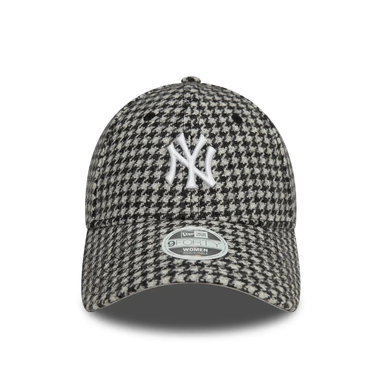 Casquette 9FORTY Adjustable New York Yankees Houndstooth Noir