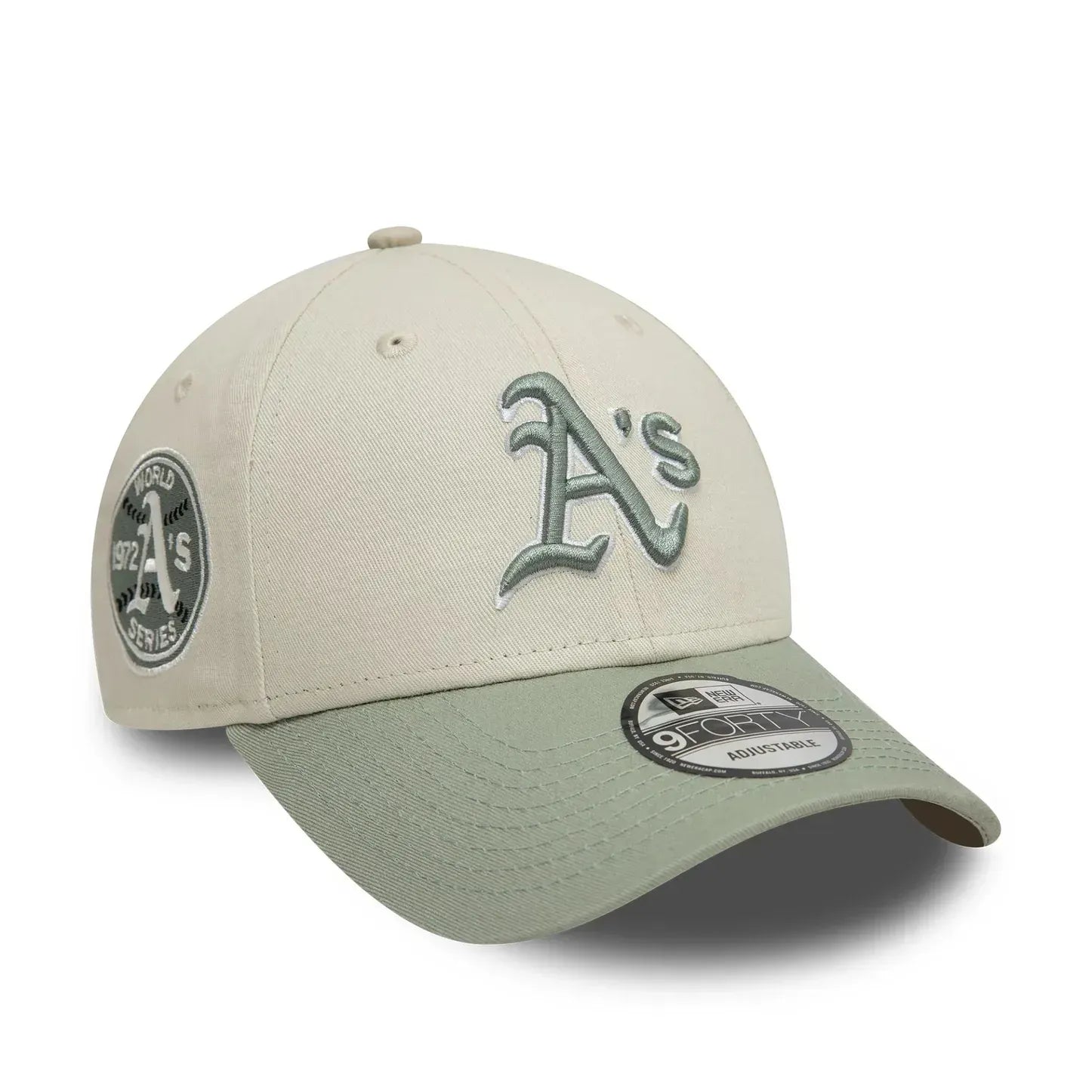Casquette 9FORTY Adjustable Oakland Athletics World Series Patch Crème