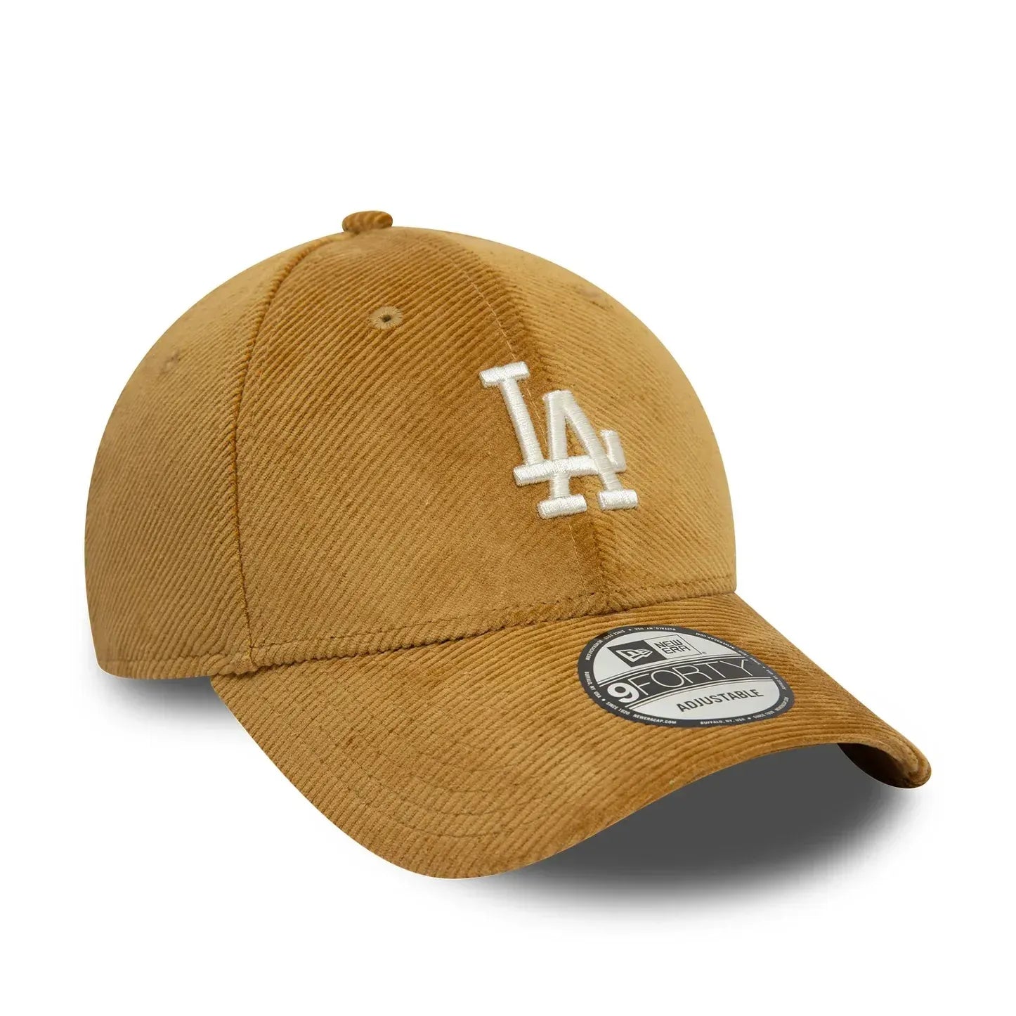 Casquette 9FORTY Adjustable LA Dodgers Cord Beige Foncé
