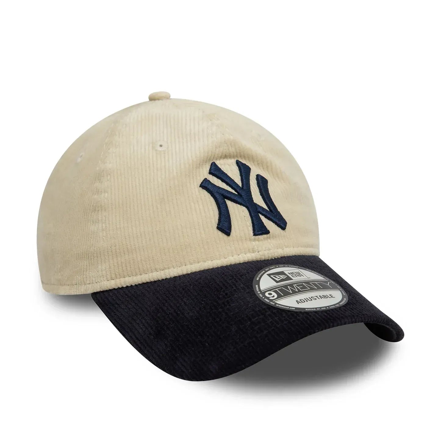 Casquette 9TWENTY Adjustable New York Yankees Block Cord Crème