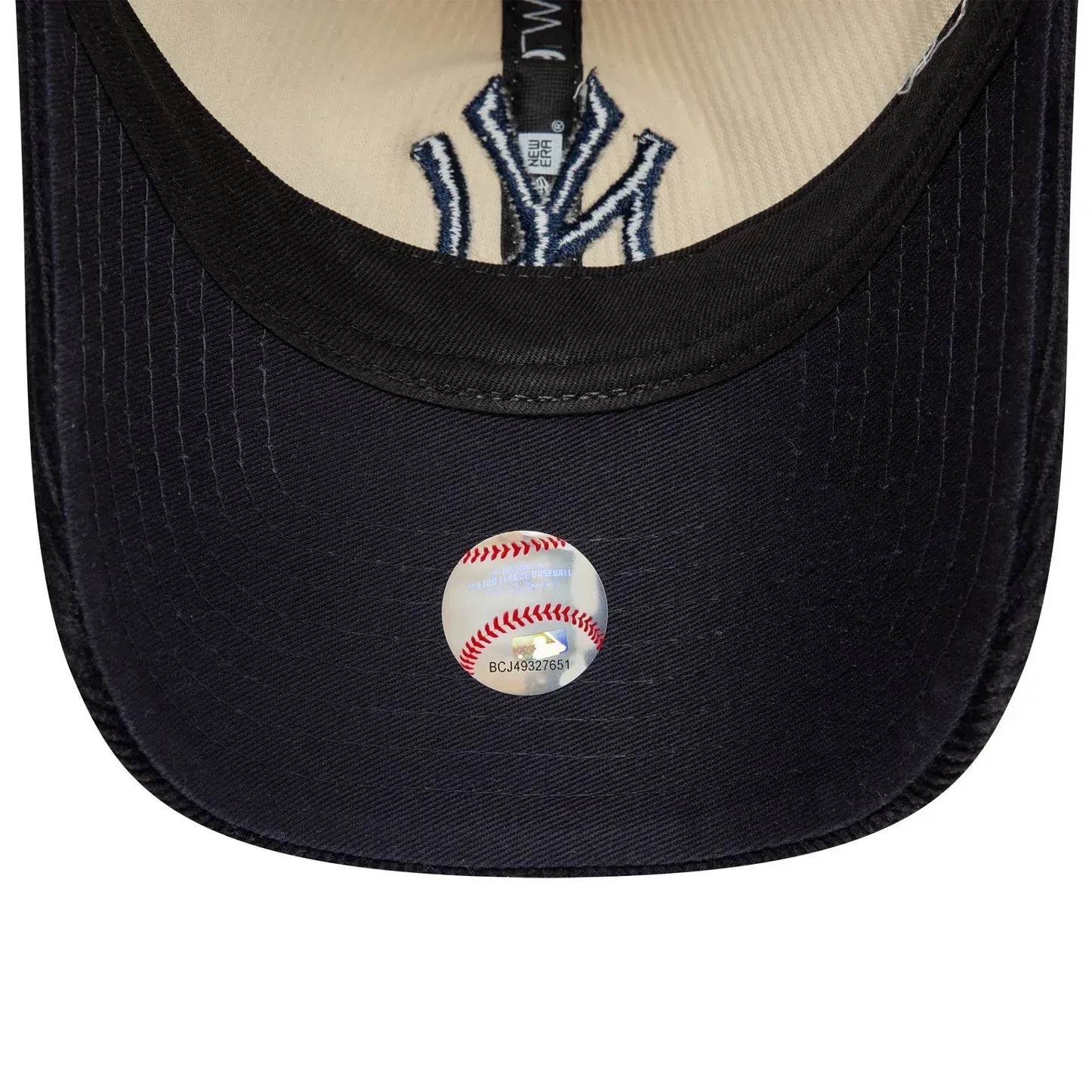 Casquette 9TWENTY Adjustable New York Yankees Block Cord Crème
