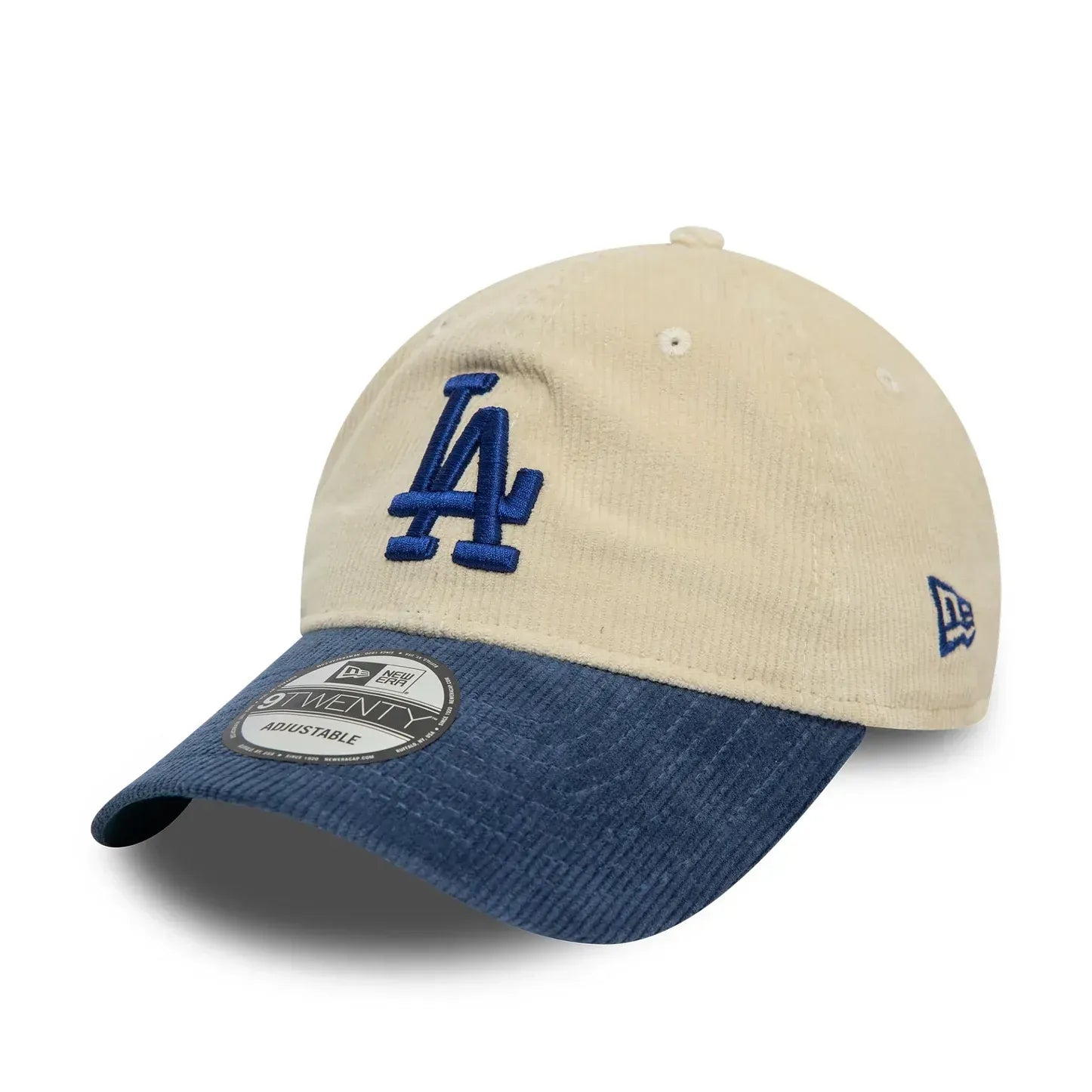Casquette 9TWENTY Adjustable LA Dodgers Block Cord Crème