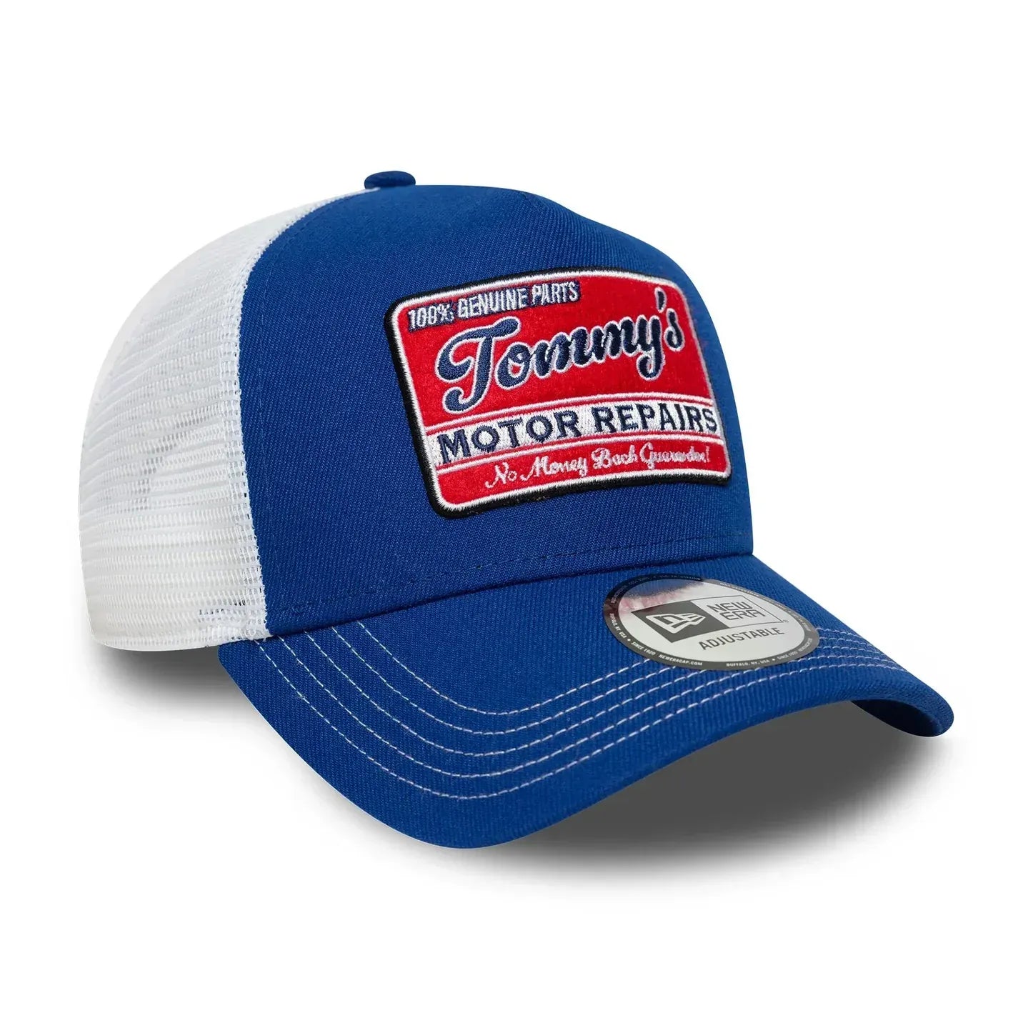Casquette 9FORTY A-Frame Trucker New Era Vintage Bleu