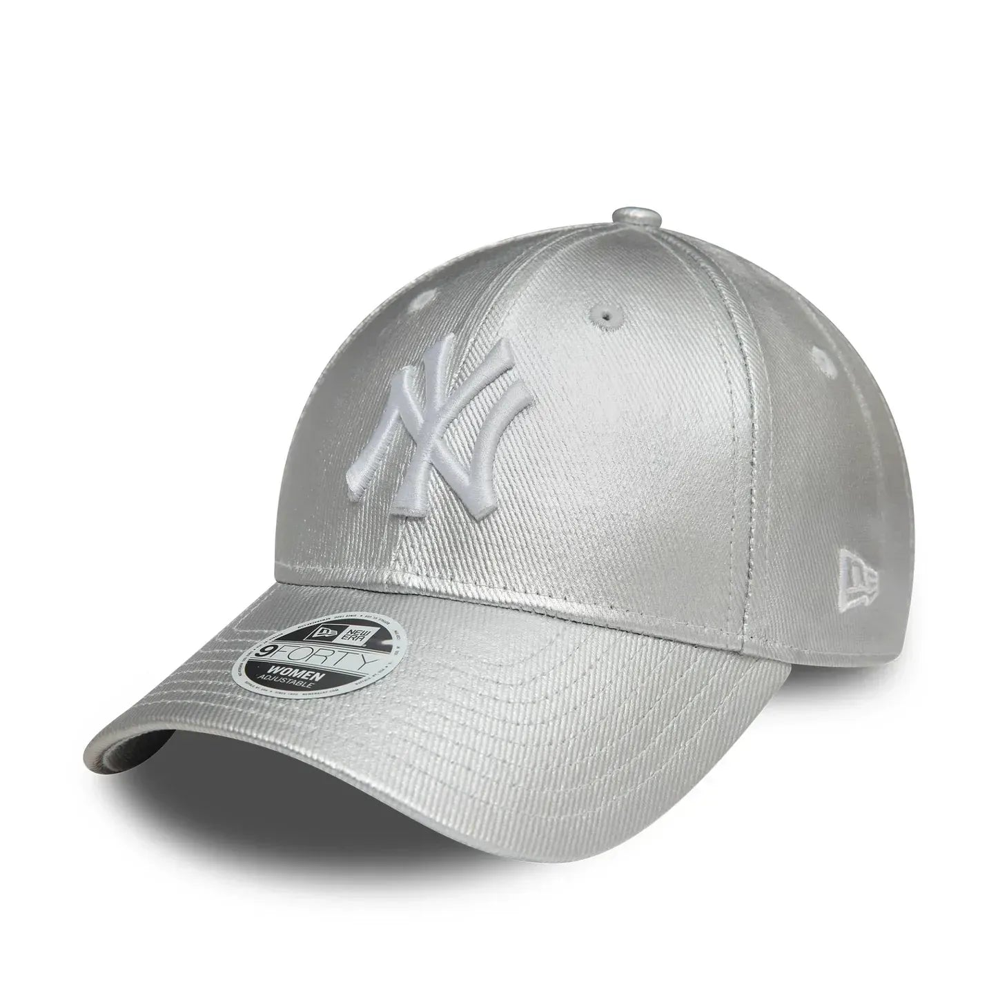 Casquette 9FORTY Adjustable New York Yankees Metallic Denim Gris - Femme