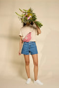 Sac banane OLIVIA Vichy rose