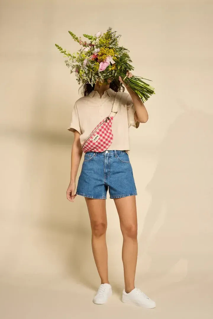 Sac banane OLIVIA Vichy rose