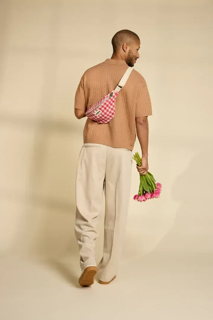 Sac banane OLIVIA Vichy rose