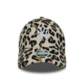Casquette Femme 9FORTY New York Yankees MLB Leopard Midi Beige
