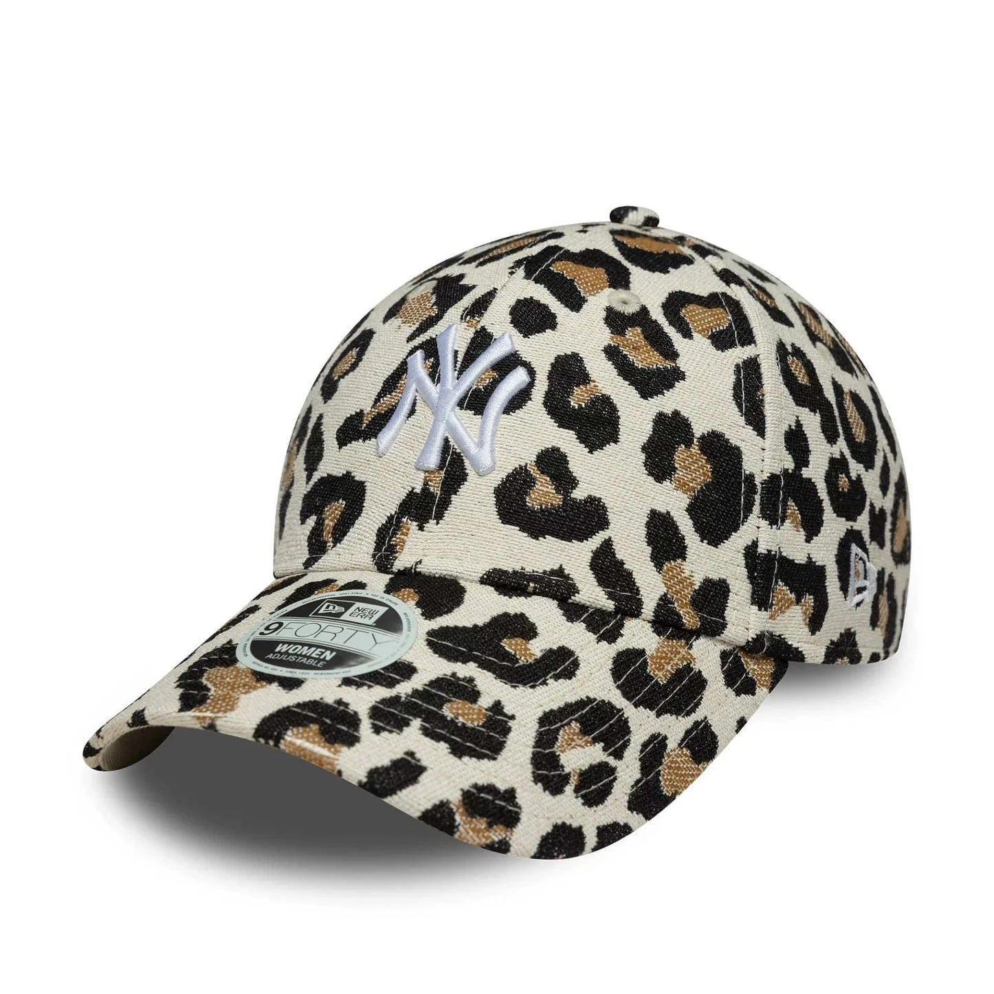 Casquette Femme 9FORTY New York Yankees MLB Leopard Midi Beige