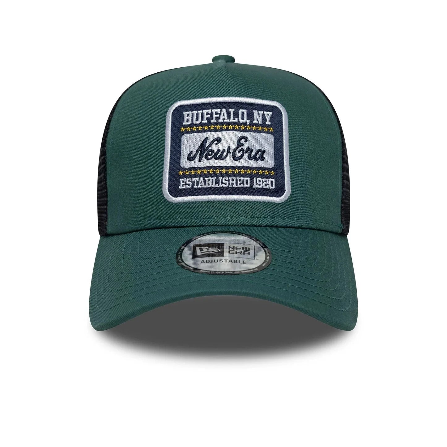 Casquette 9FORTY A-Frame Trucker New Era Patch Vert Foncé