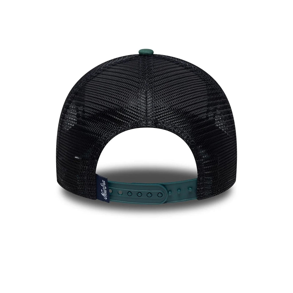 Casquette 9FORTY A-Frame Trucker New Era Patch Vert Foncé