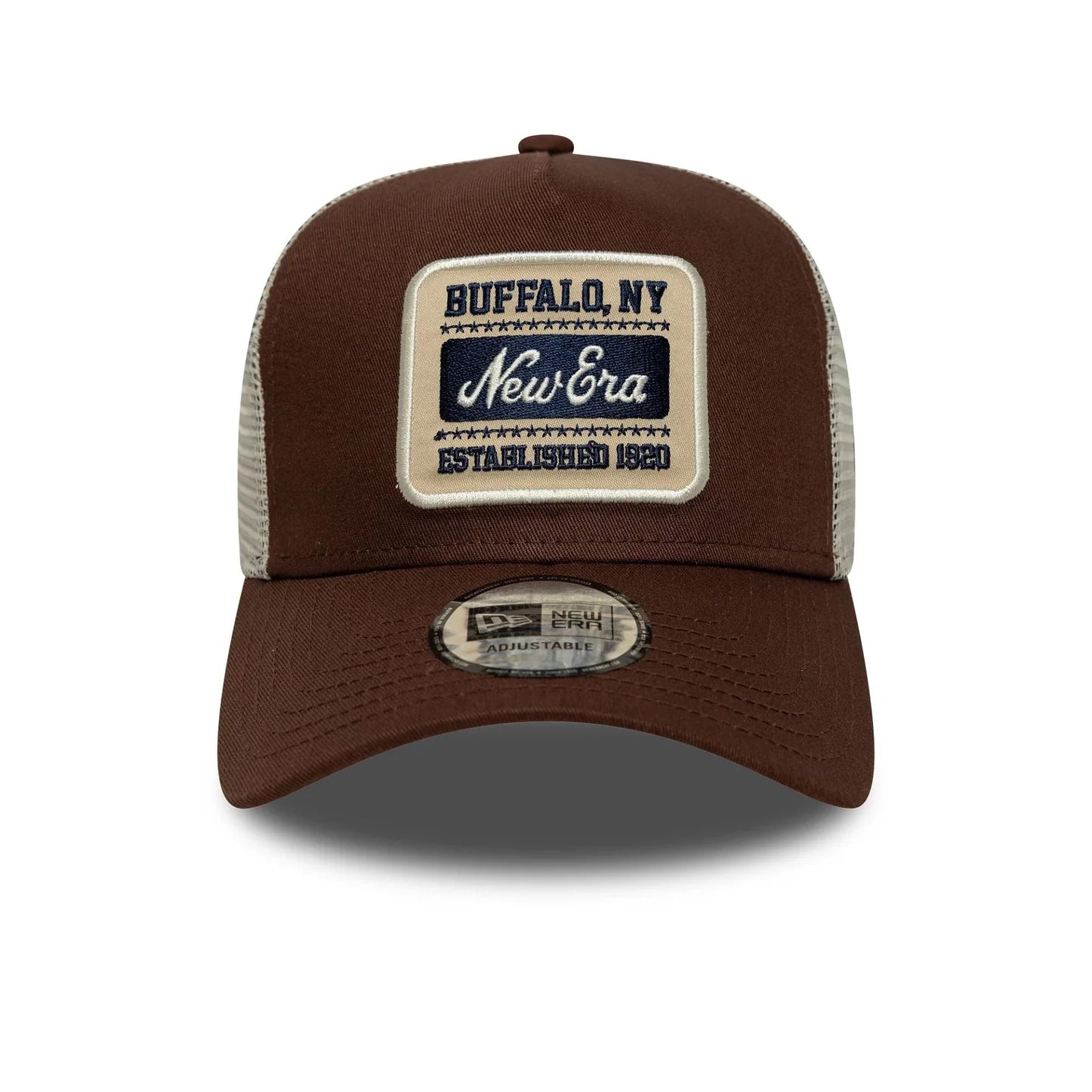 Casquette 9FORTY A-Frame Trucker New Era Patch Marron