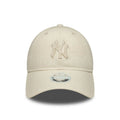 Casquette Femme 9TWENTY en Lin New York Yankees MLB Beige Clair