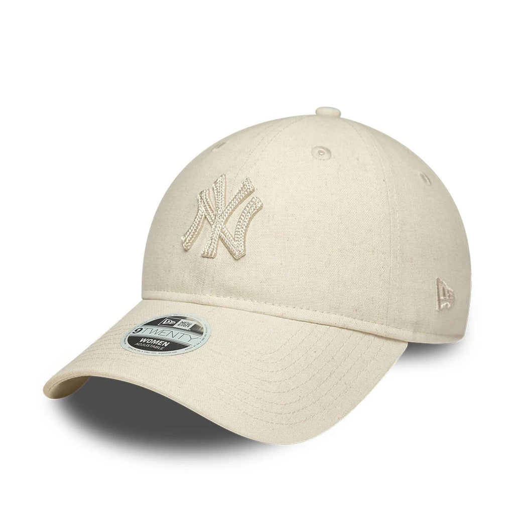 Casquette Femme 9TWENTY en Lin New York Yankees MLB Beige Clair