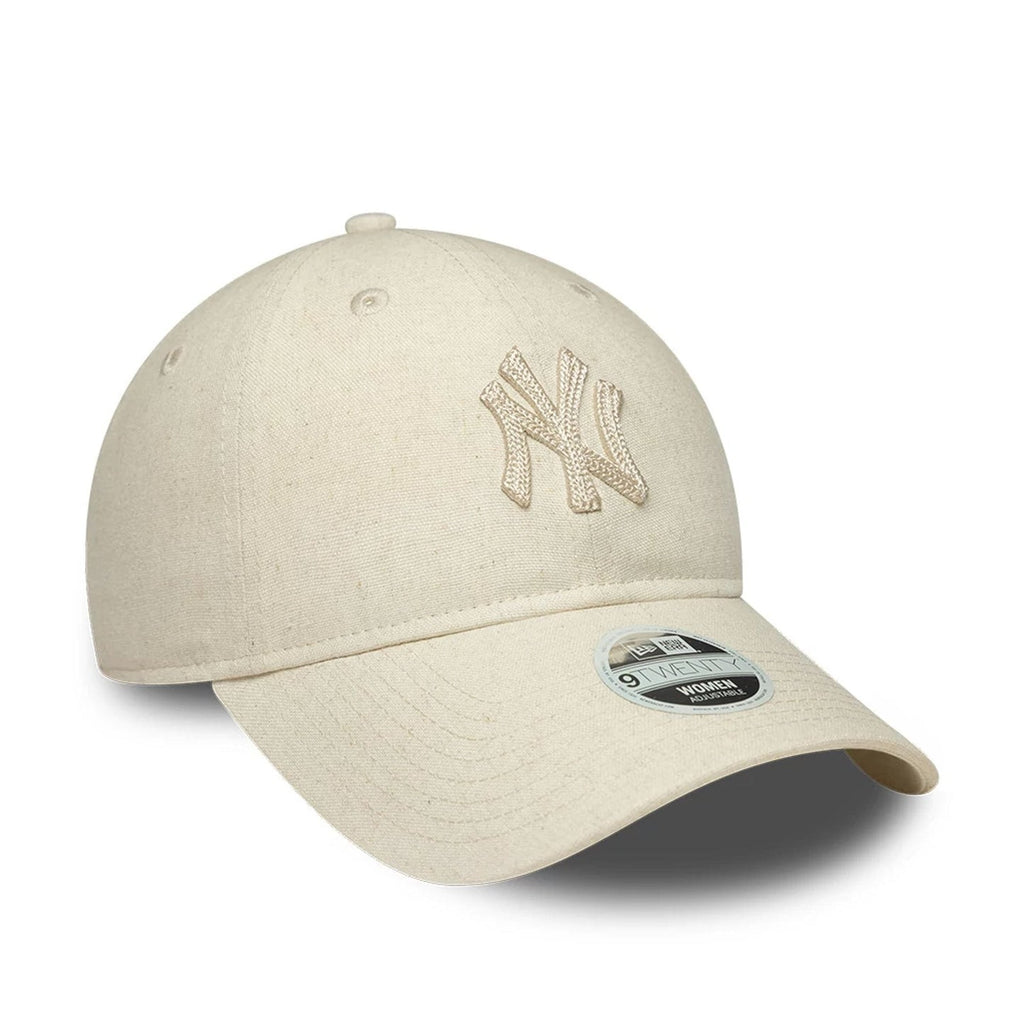 Casquette Femme 9TWENTY en Lin New York Yankees MLB Beige Clair