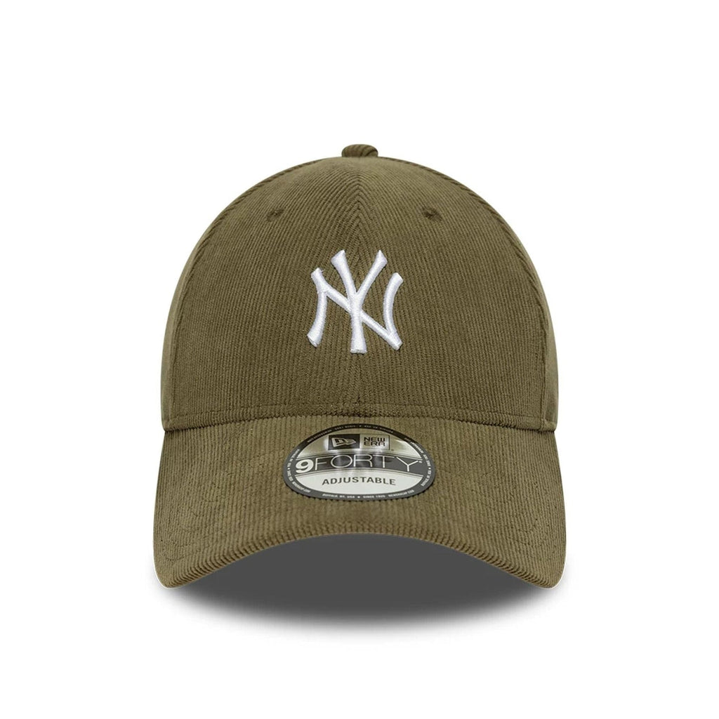 Casquette 9FORTY Velours Côtelé New York Yankees MLB Vert Foncé
