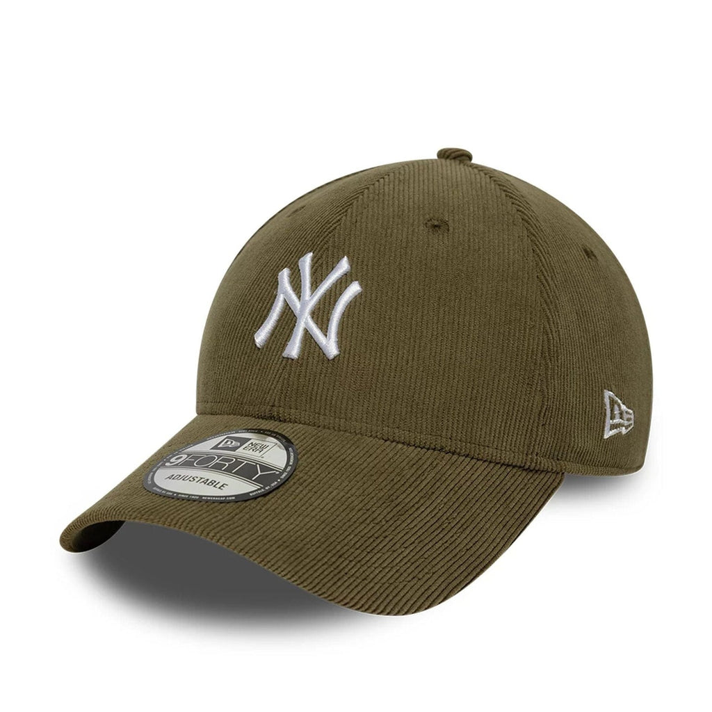 Casquette 9FORTY Velours Côtelé New York Yankees MLB Vert Foncé