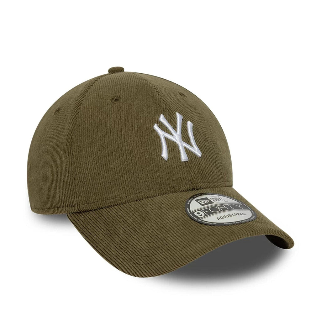 Casquette 9FORTY Velours Côtelé New York Yankees MLB Vert Foncé