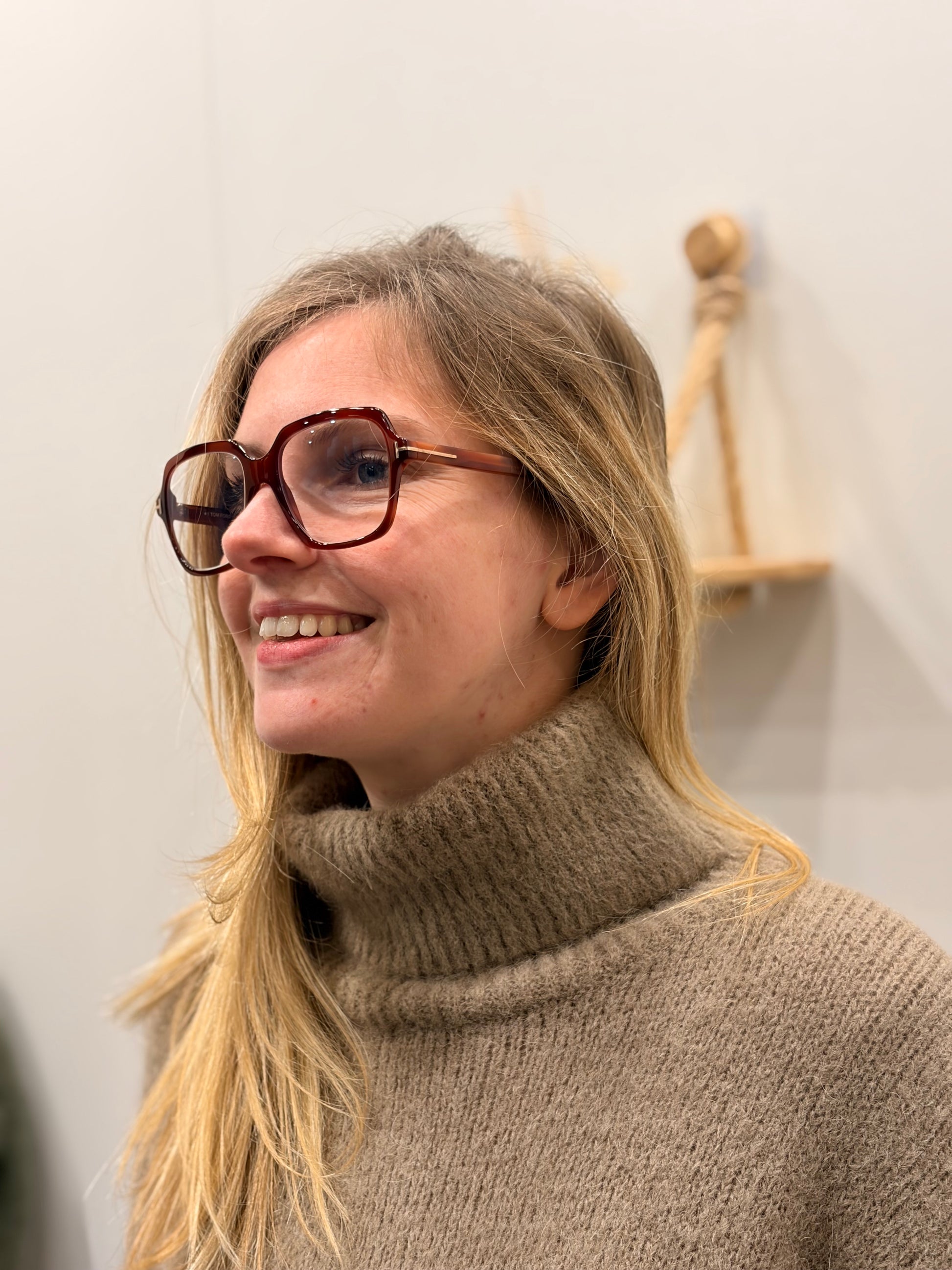 Pull col roulé TAUPE