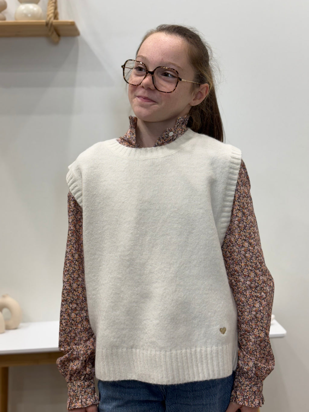 Pull sans manches COEUR