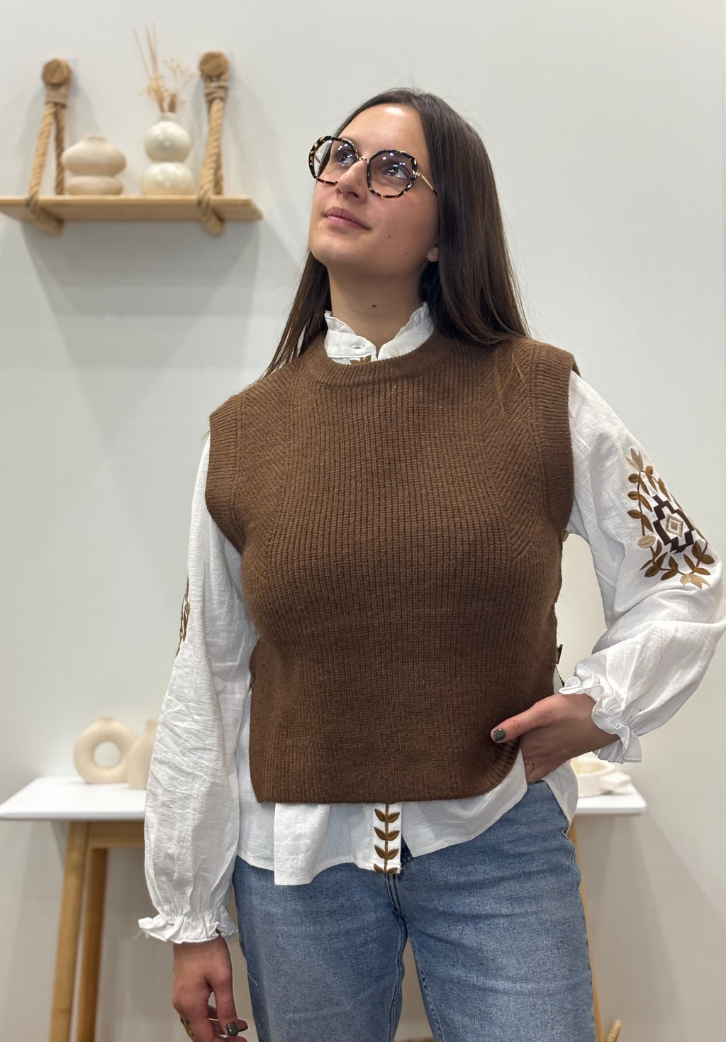 Pull sans manches CARACTÈRE