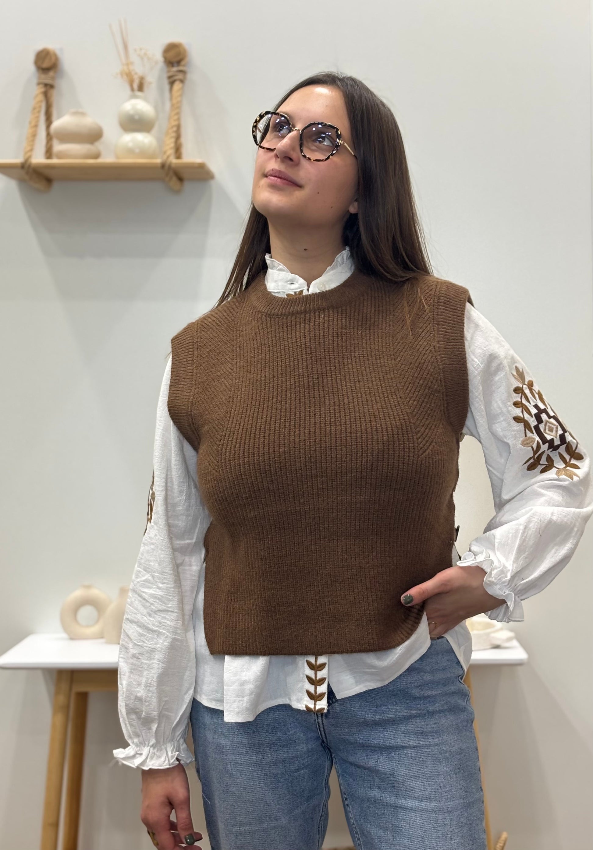 Pull sans manches CARACTÈRE