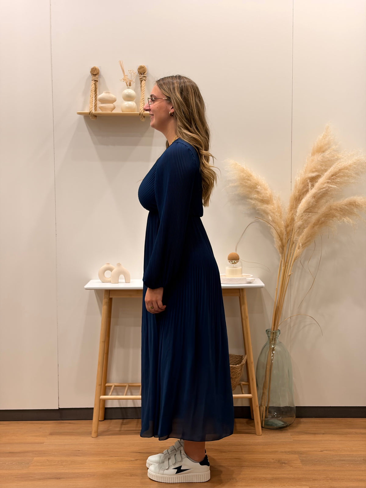 Robe PLISSE Bleu