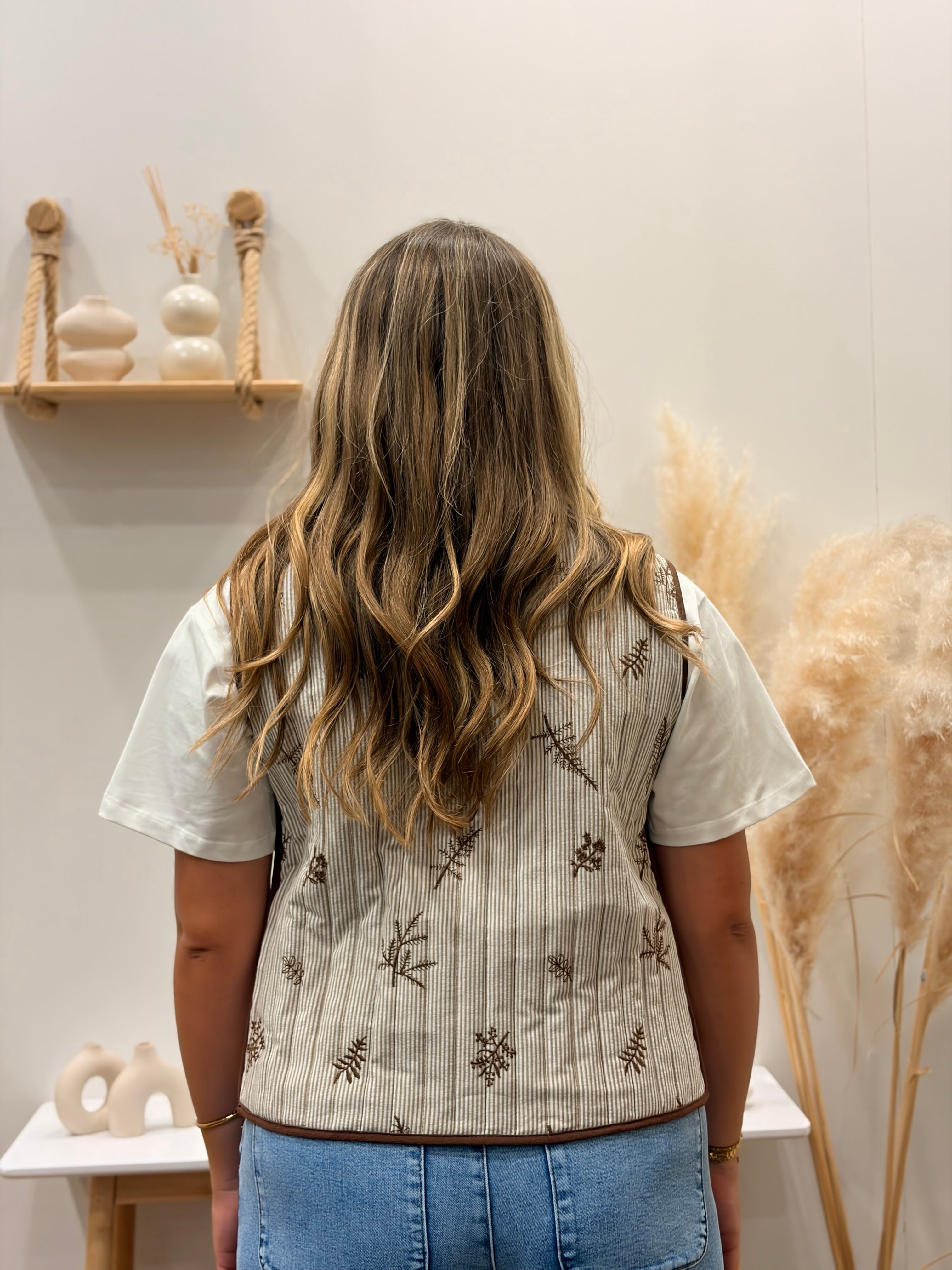 Veste sans manches MARRON